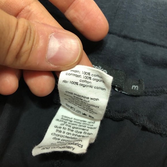 Bassike Utility Jogger Sweatpants Black Jersey Slouch - Picture 6 of 13